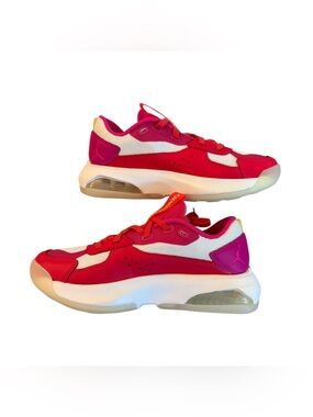 Nike Hot Pink, red & White Low-Top Athletic Sneakers